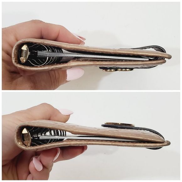 Gucci Authentic Guccissima embossed leather  Rose metallic agenda *chk video* - Picture 13 of 17